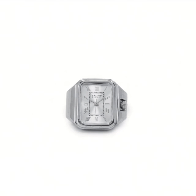 Reign Silver Tone - Stainless Steel Ring Watch