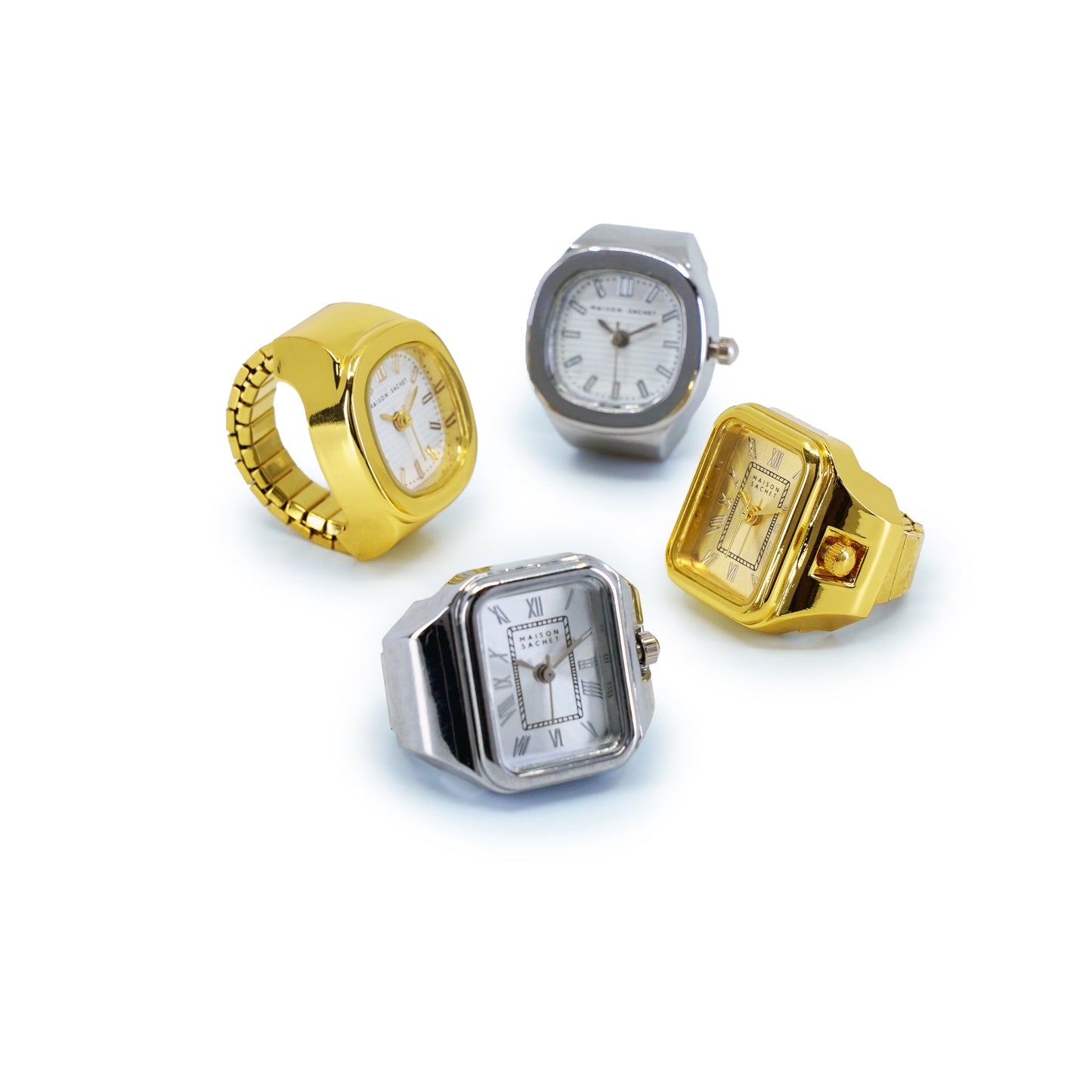 Reign Gold Tone - Stainless Steel Ring Watch