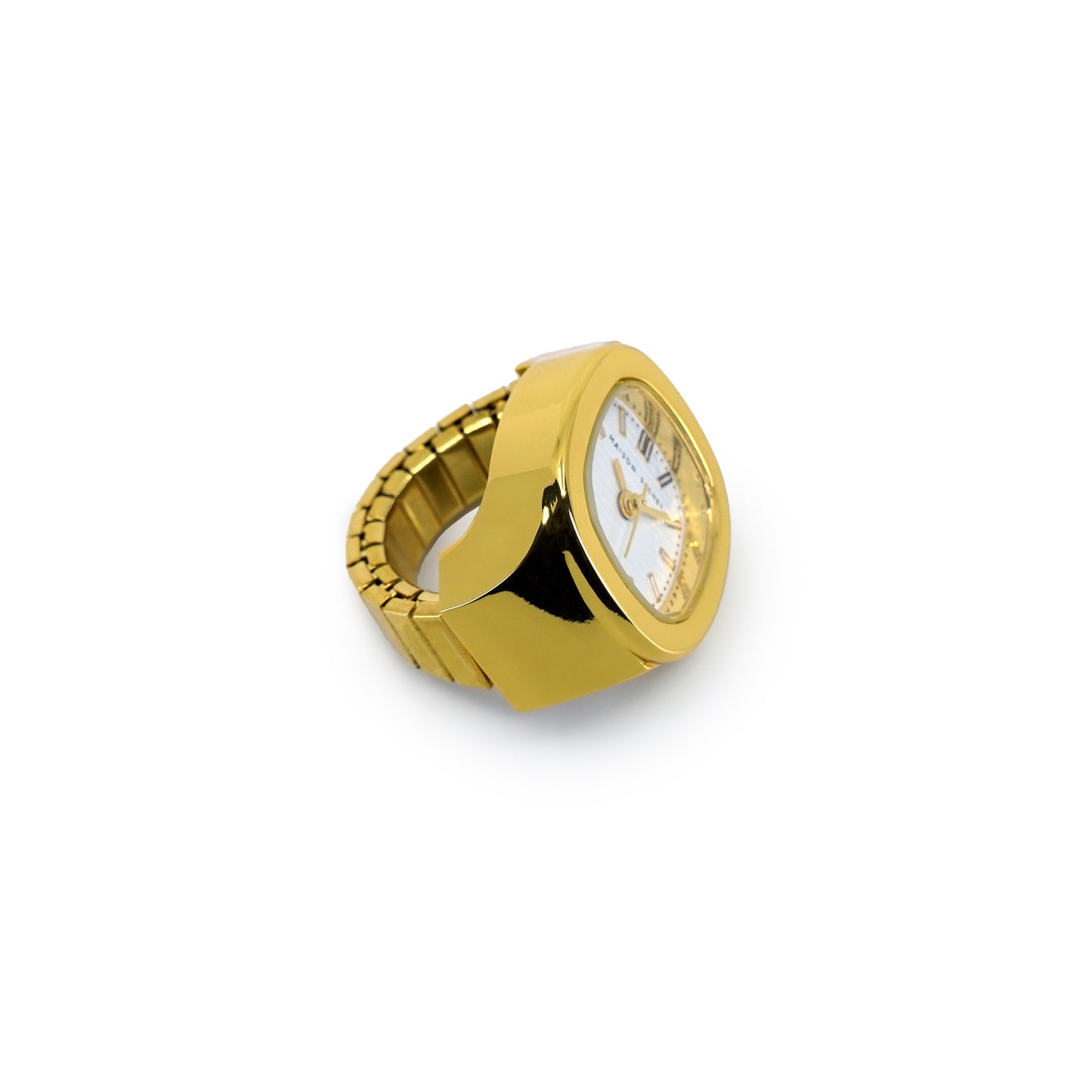 Royal Gold Tone - Stainless Steel Ring Watch