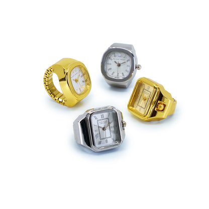 Reign Silver Tone - Stainless Steel Ring Watch