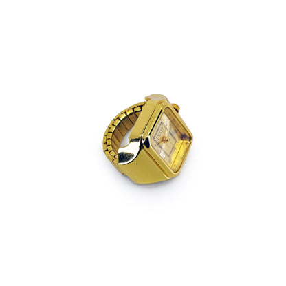 Reign Gold Tone - Stainless Steel Ring Watch